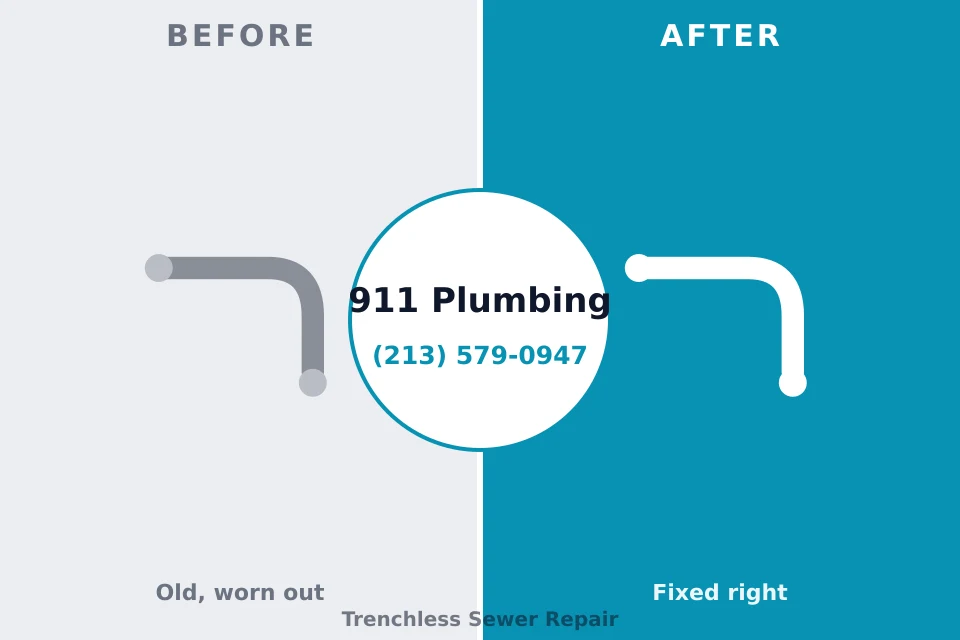 Before and after: plumbing repair Taylorsville, IN